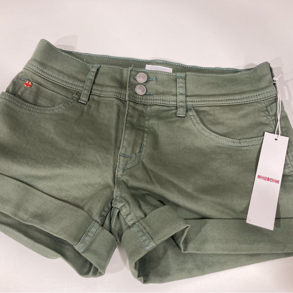 Hudson Jeans Green Jean Shorts - Picture 2 of 4